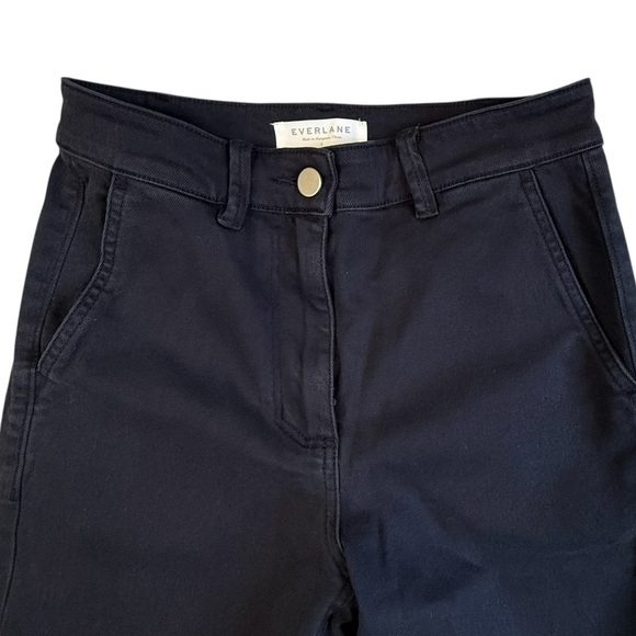 Everlane The Utility Wide-Leg Trouser Pant. Dark Blue Navy Size 2 #1637 - Picture 7 of 9